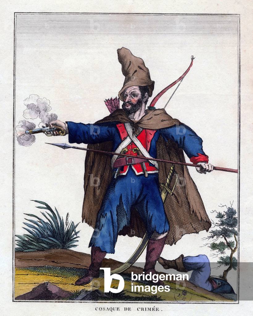 Russia: 'Cosaque de Crimea' - Crimean Cossack. Chez Jean, Paris, 1814