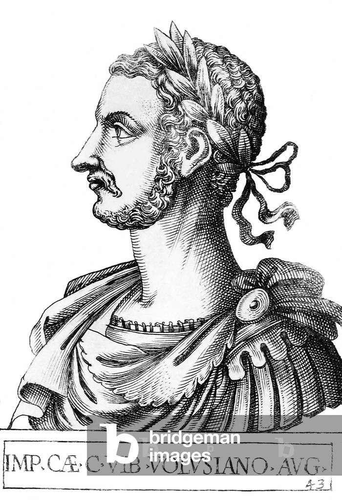 Italy: Volusianus (-253), 38th Roman emperor, from the book 