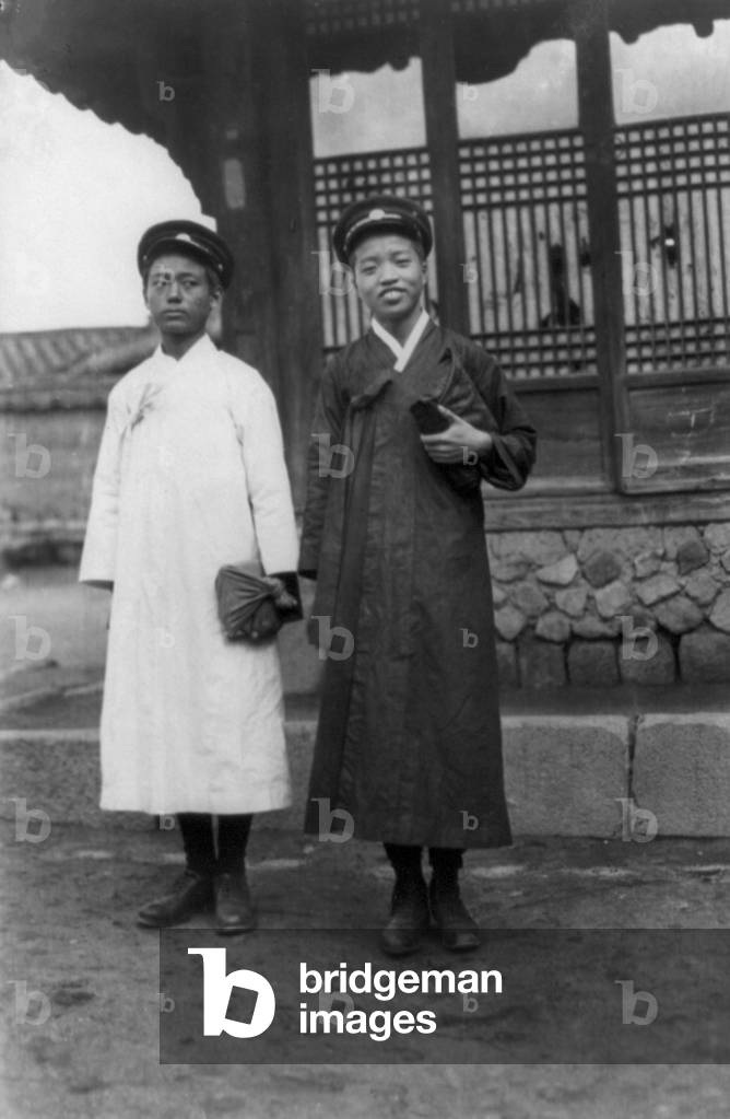 Korea:  Young Men's Christian Association (YMCA) boys, Seoul, early 20th century