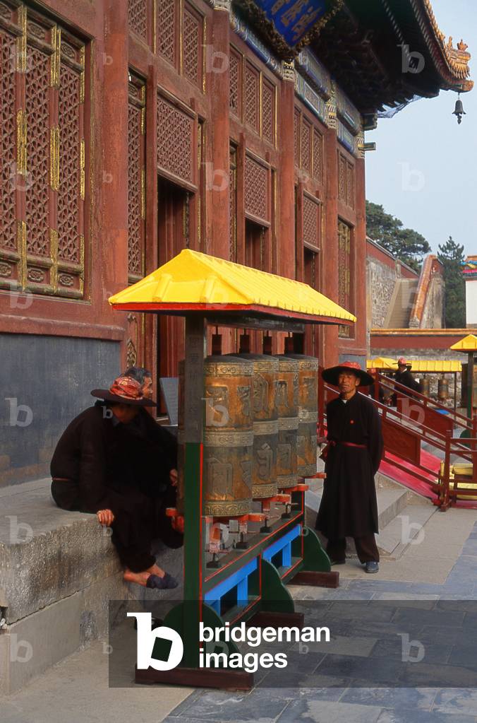 China: Prayer wheels, Puning Temple (P?níng Sì) or Temple of Universal Peace, Chengde, Hebei Province
