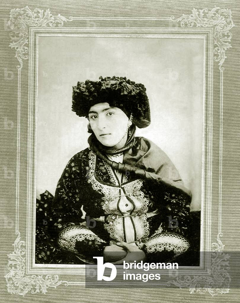 Iran / Kurdistan: Iranian Kurdish woman. Antoin Sevruguin, 1896
