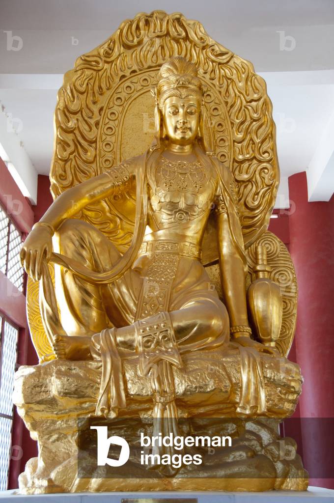 China: A Chinese-style Avalokitesvara statue at the Changsheng Monastery behind San Ta Si (Three Pagodas), Dali, Yunnan