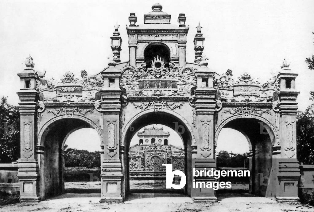 Vietnam: The 'Security Council' building at the Imperial City in Hue (early 20th century)