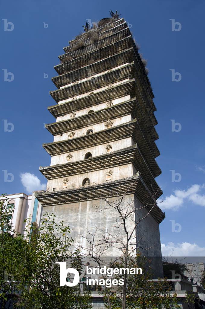 China: Dongsi Ta (East Pagoda), built during the Tang Dynasty, Kunming, Yunnan Province