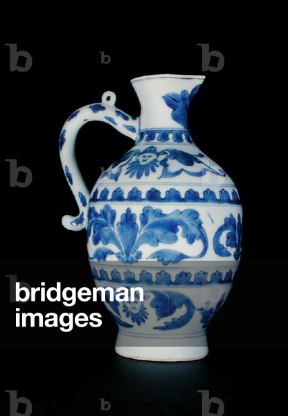 Blue and white ewer, Chongzheng, 1630-44 (porcelain)