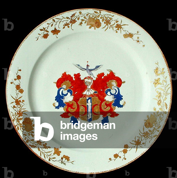 A Chinese Imari porcelain charger with the arms of Valckenier of Amsterdam, c.1750 (porcelain)