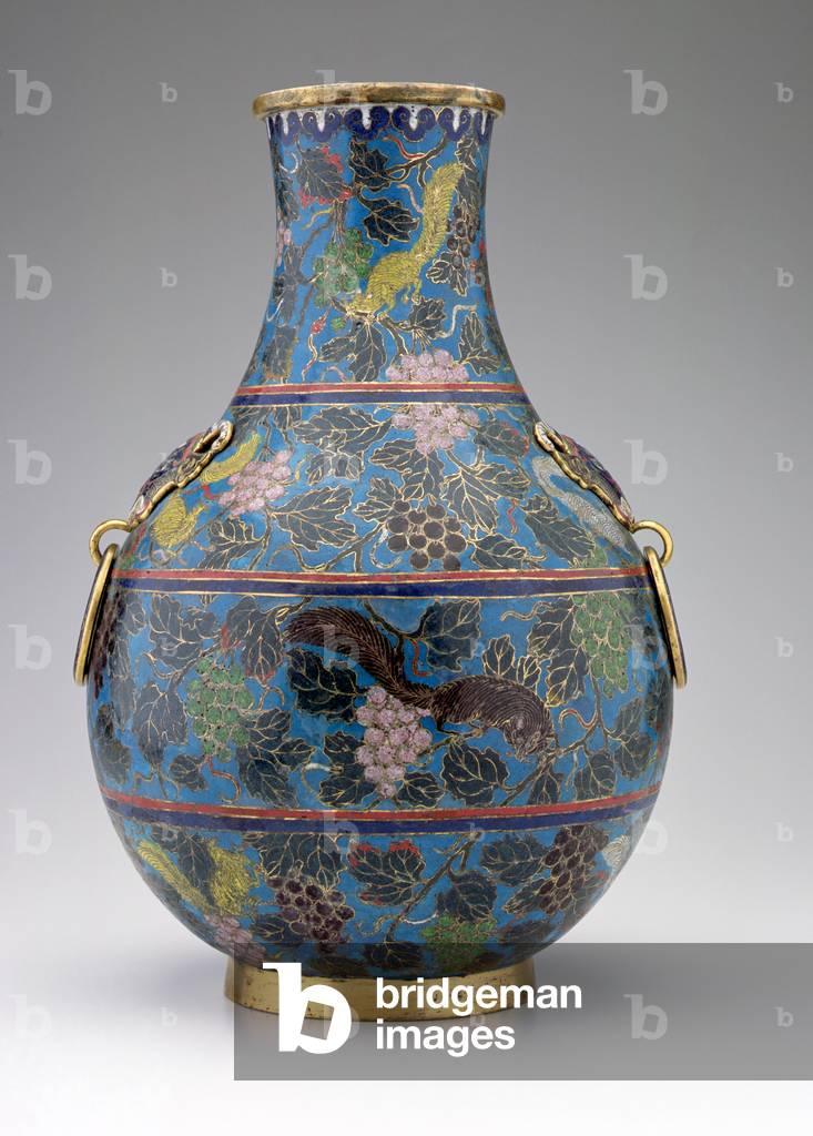 Vase (émail cloisonne)