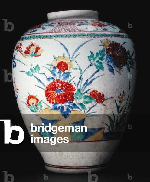 Vase and cover decorated with Kakiemon enamels (porcelain) (see also 205908)