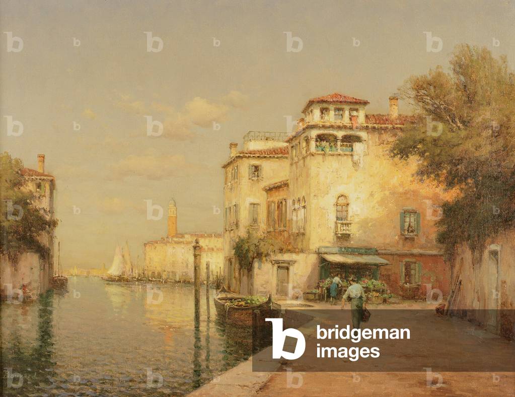 Una scena del canale veneziano