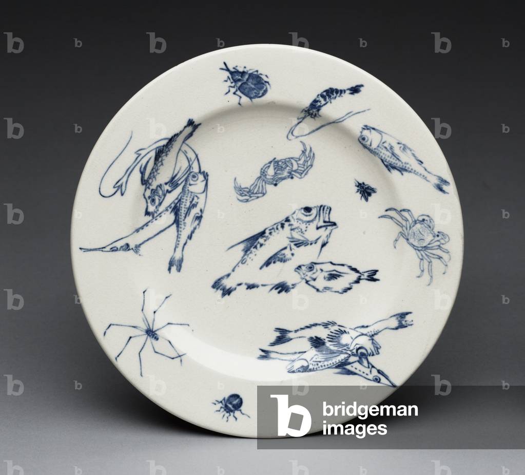 Plate, 1880 (glazed stoneware)