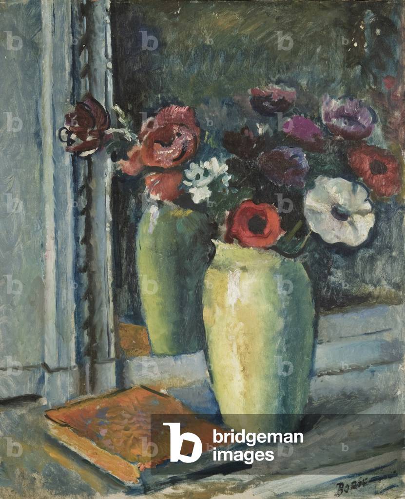 stillleben mit Ein Vase der blumen, c. 1910 (öl auf komposition brett)