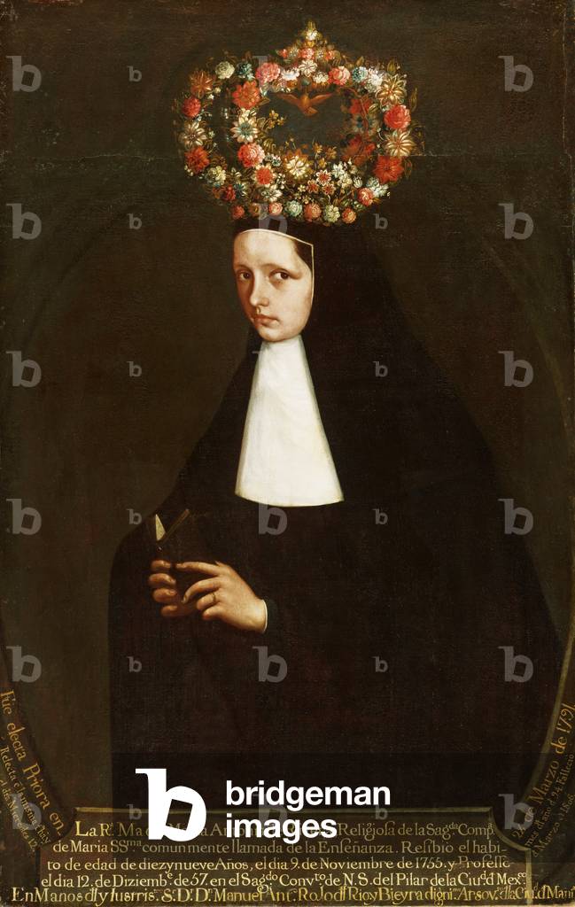 Portrait of the Reverend Mother Maria Antonia de Rivera, c.1757 (oil on canvas)