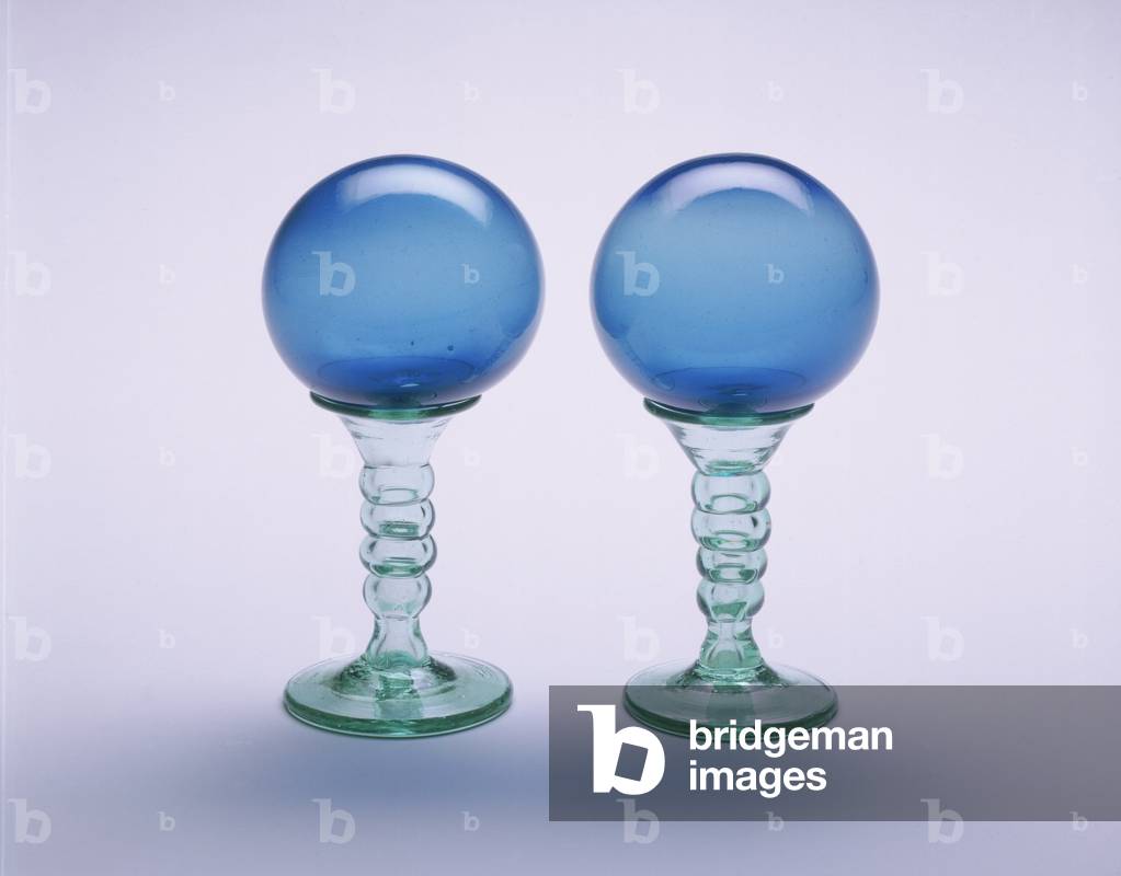 Pair of Mantel Ornaments, 1810-70 (non-lead glass)