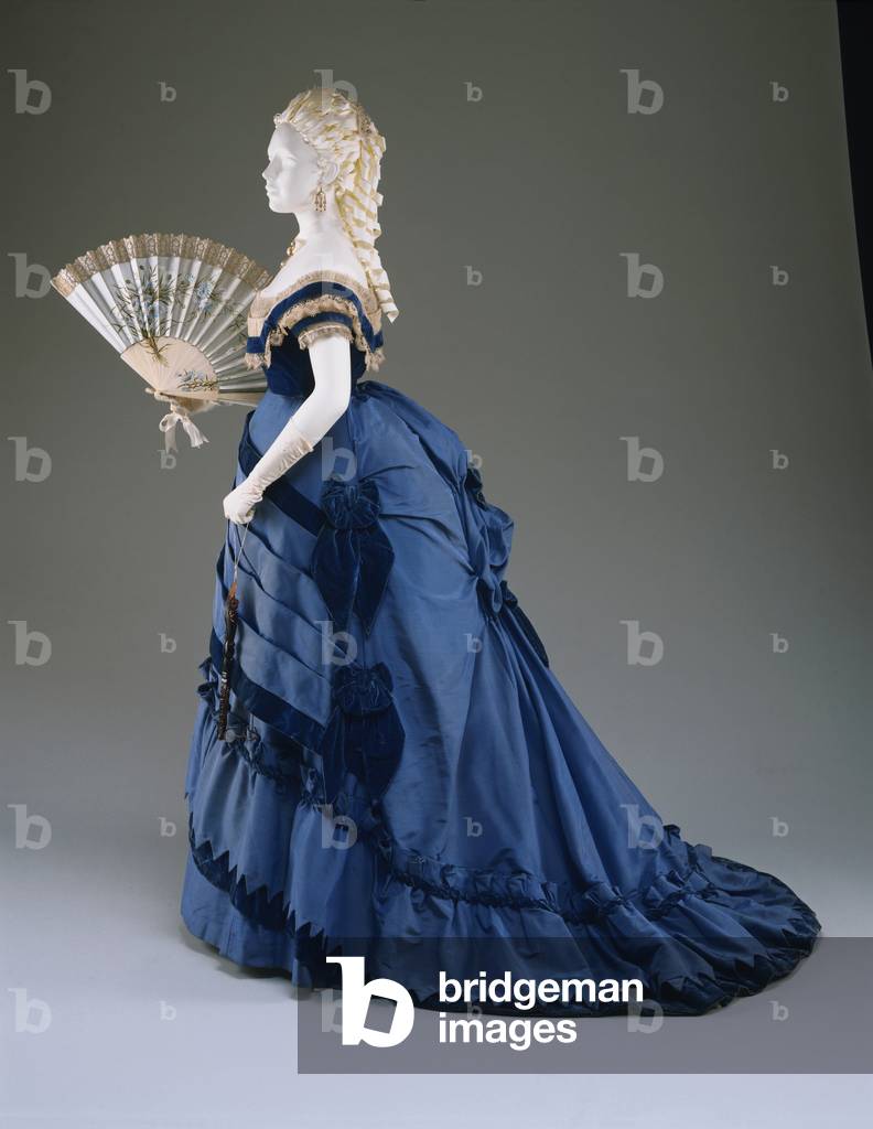 Woman's Dress: Skirt and Two Bodices, 1870 (silk)