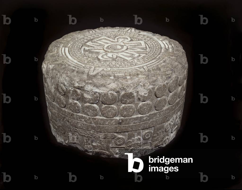 Calendar Stone, Aztec, 1300-1500 (green igneous rock)