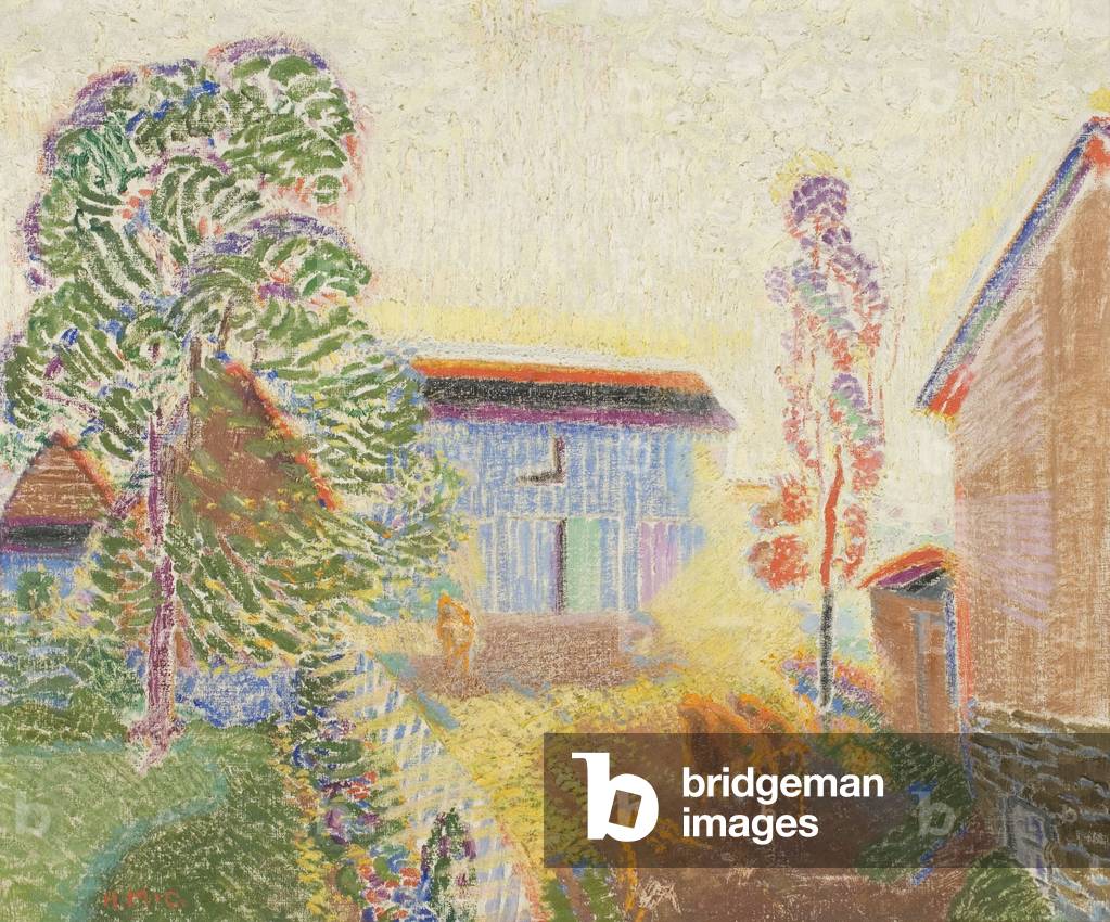 Farm Scene, c.1940 (oil on canvas)