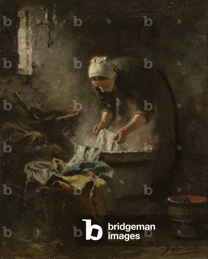 The Washerwoman, c.1900 (oil on canvas)