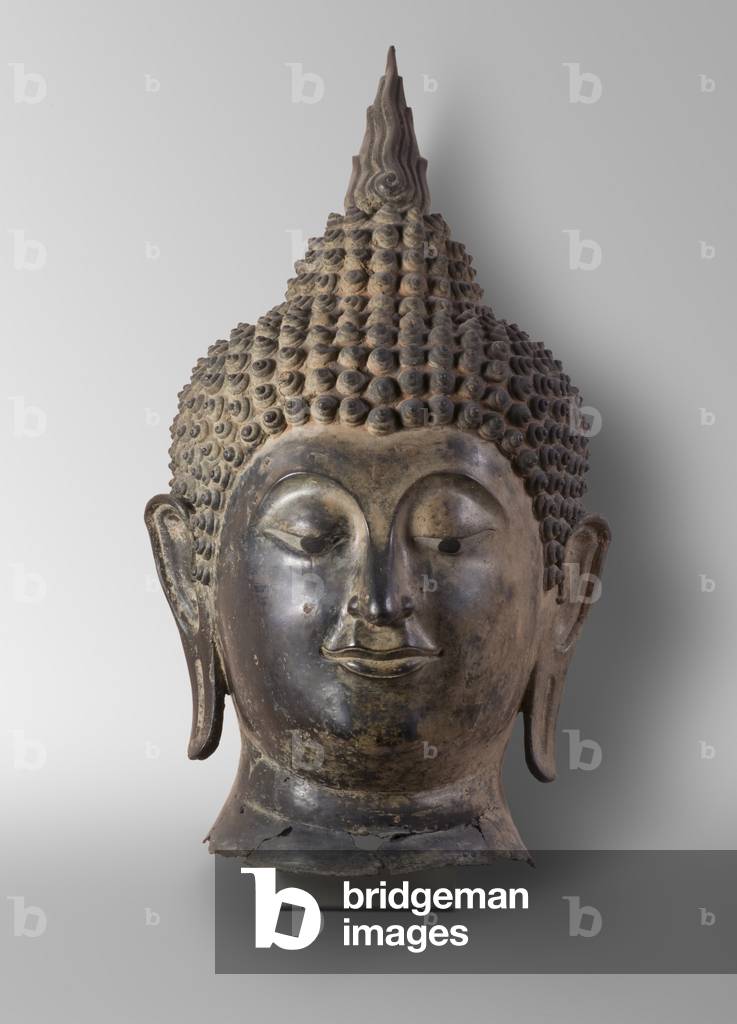 Head of Buddha, 15th century (bronze)
