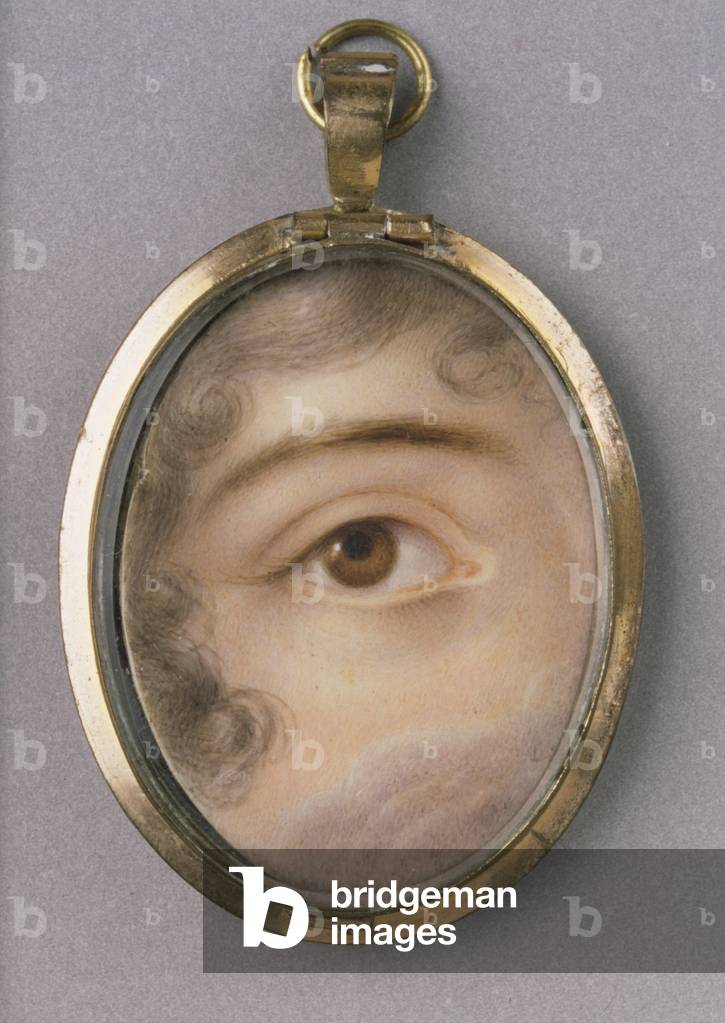 Portrait of a Woman's Right Eye, c.1800 (w/c on cardboard)

