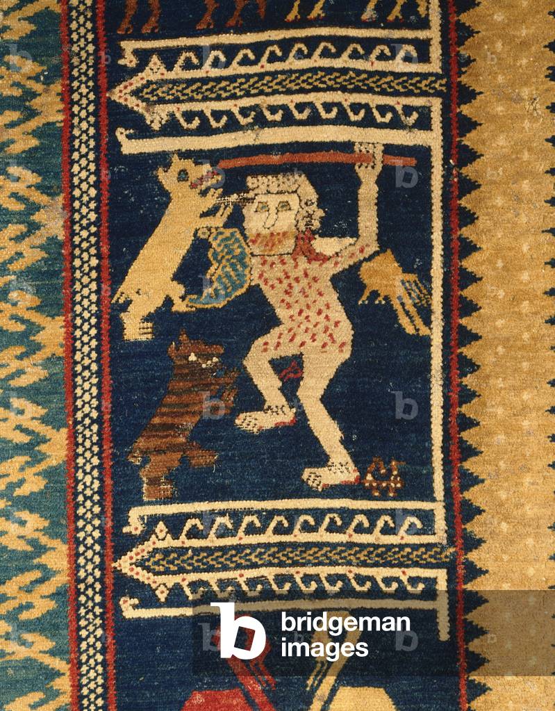 Detail from the 'Admiral' Heraldic Carpet, c.1429-73 (wool)