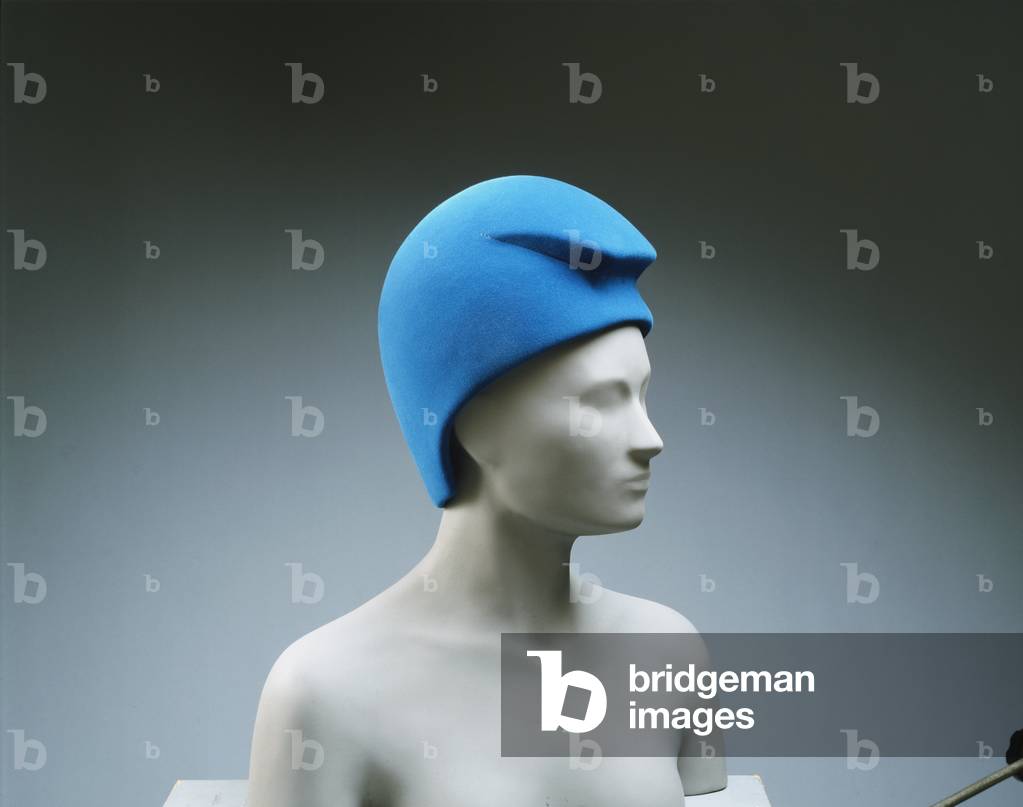 Woman's Hat, c.1968 (blue wool felt)
