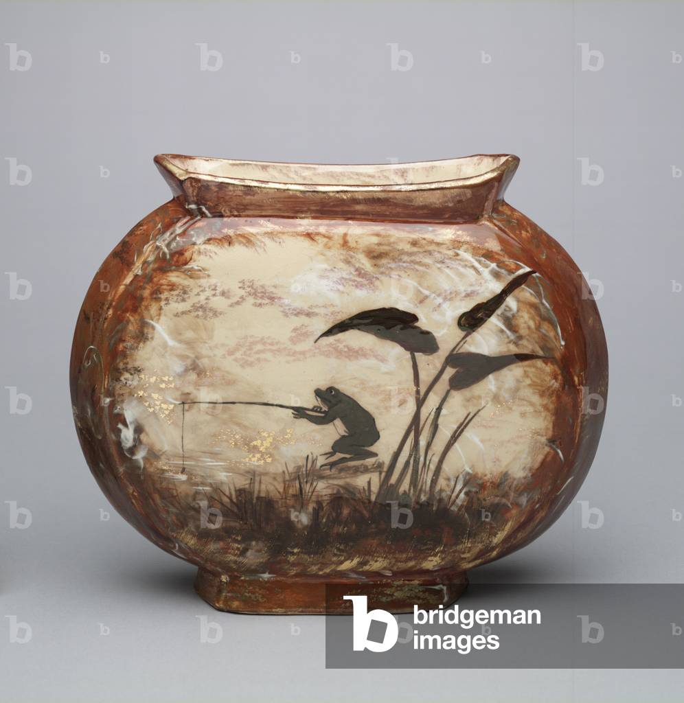 Vase, 1882 (glazed stoneware (Limoges glaze))

