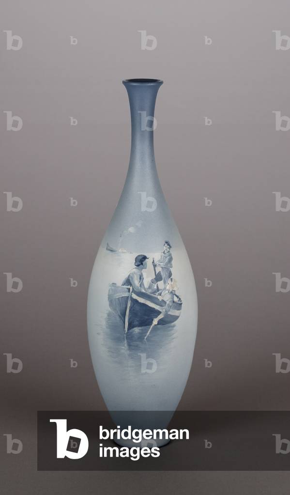 Vase, 1895 (stoneware (aerial blue glaze line))
