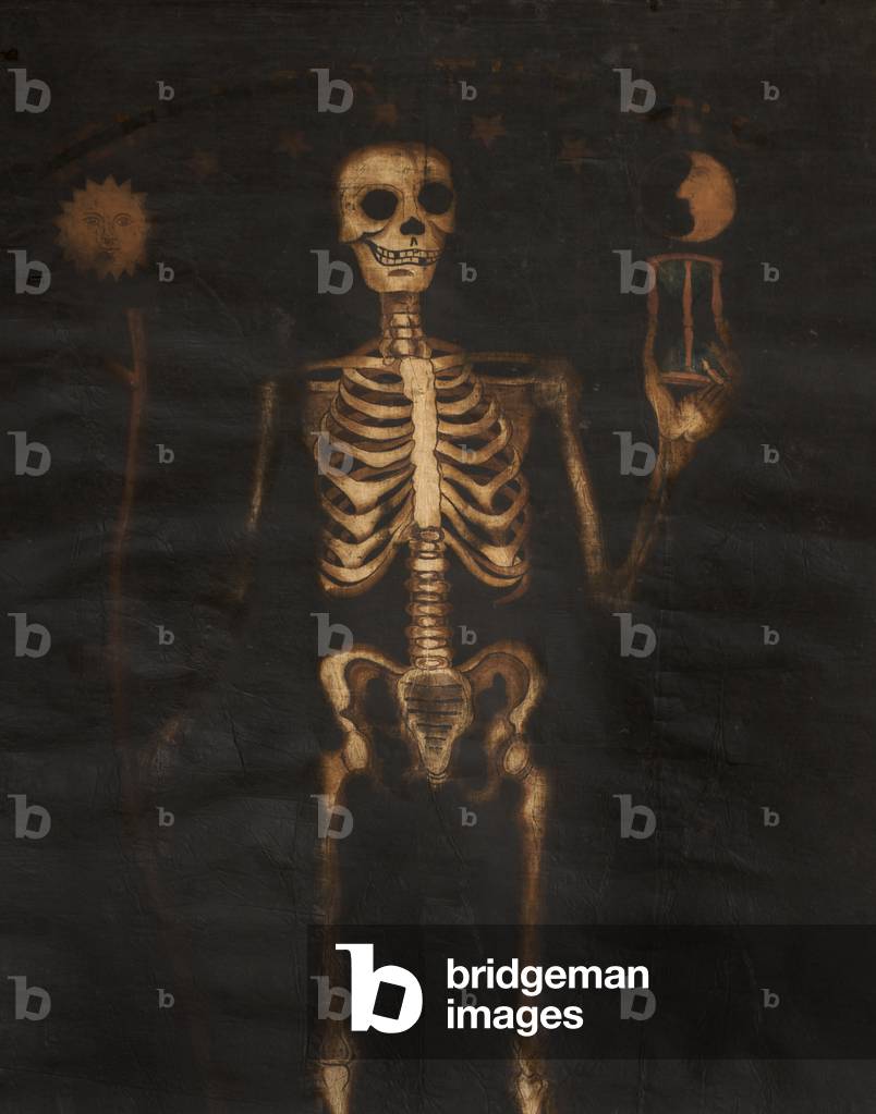 Skeleton, c.1820 (oil & bitumen on textile)