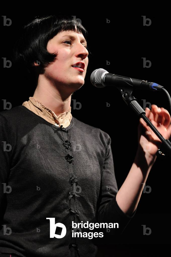 Suzanne Andrade, Poet and animator, performing at King's Place,