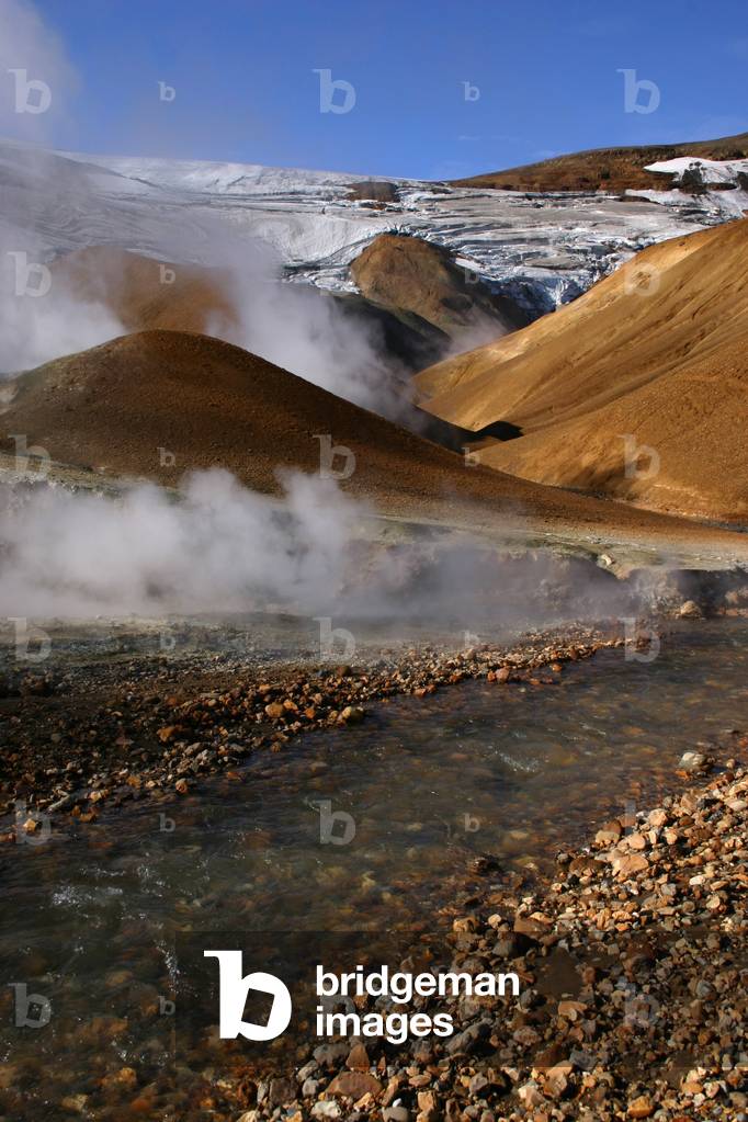 Kerlingarfjoll hot springs in Iceland - Kerlingarfjoll hot springs in Iceland - The Kerlingarfjoll Mountains are located on the crack zone of the Atlantic Ridge that runs through Iceland. These volcanoes are home to many hot springs. Kerlingarfjoll mountains in Iceland are part of a large volcano system with numerous hot springs