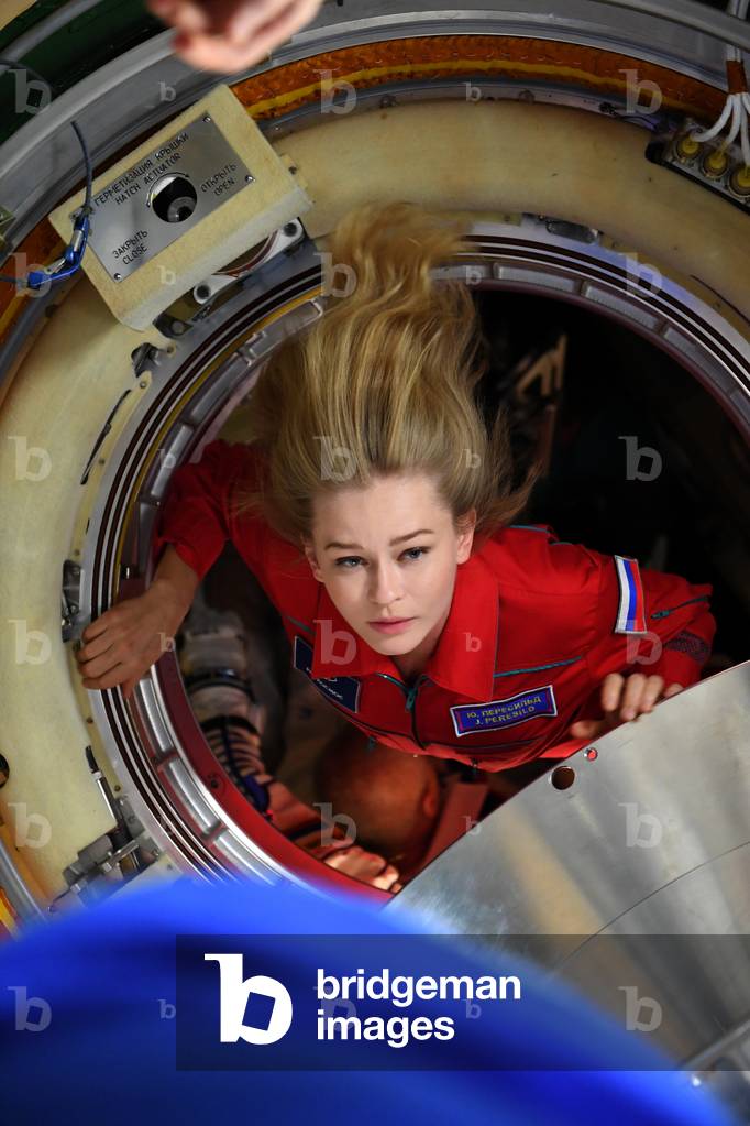 Actress Yulia Peresild in the International Space Station, 2021 (photo)