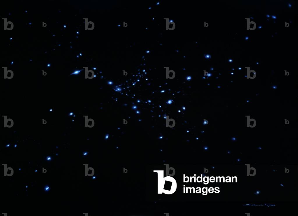 Galaxies Superamas - Artist View - Supercluster of galaxies. Artwor