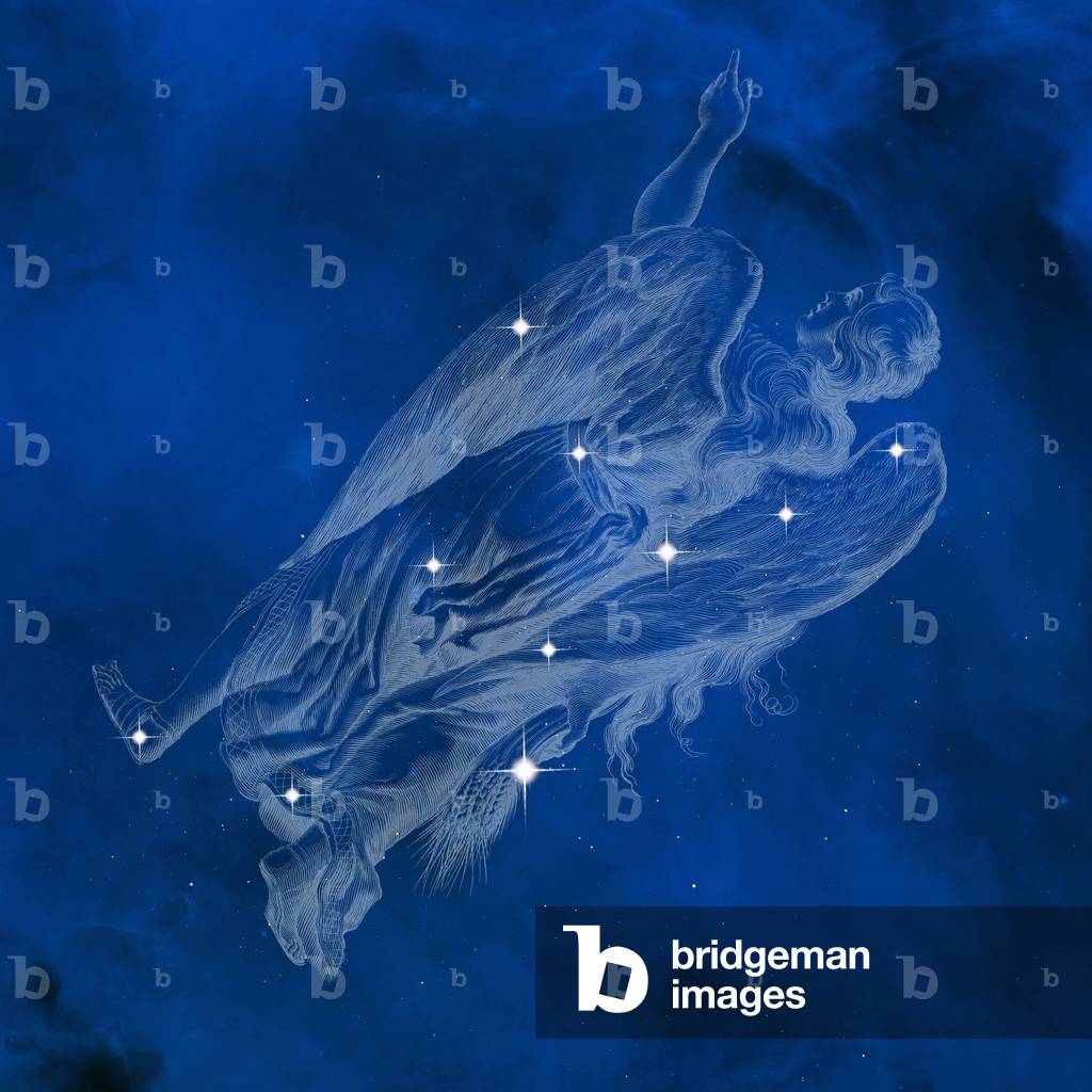 Konstellation der Jungfrau - Konstellation Jungfrau - Das Sternbild der Jungfrau mit ihren Hauptsternen. Stern