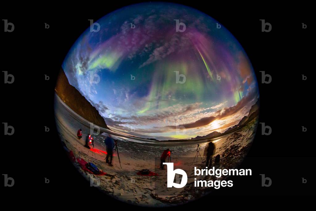 Aurore boreale and photographers - Norway - Aurora borealis and photographers - Norway