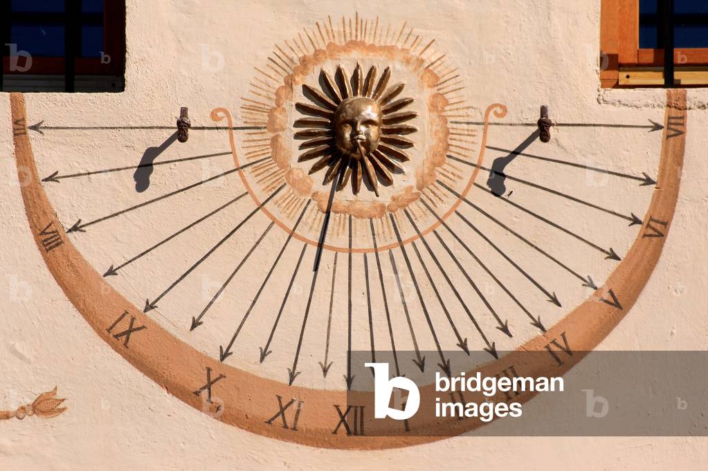 Sundial - Saint-Alban-des-Villards - Sundial in France - Saint-Alban-des-Villards - Sundial of the presbytery of Saint Alban des Villards in Savoie