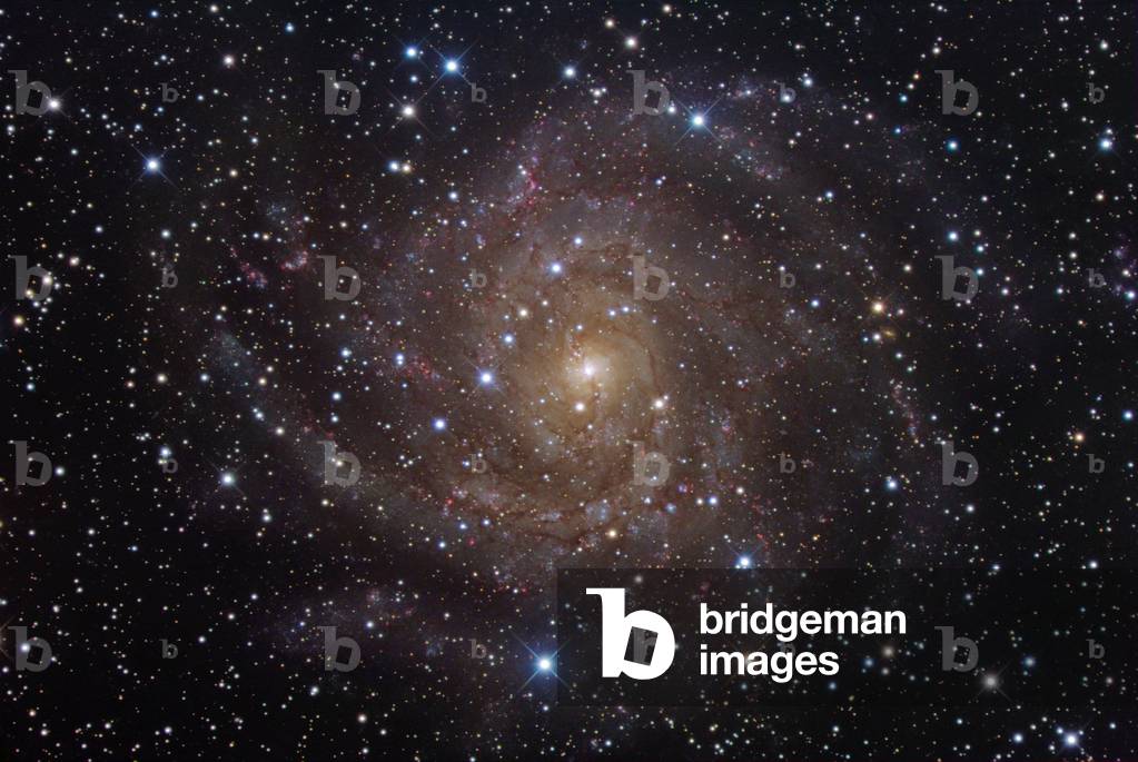 Spiral galaxy IC 342 in the Giraffe - Spiral galaxy IC 342 in Camelopardalis - Spiral galaxy IC 342 located about 14 million years ago - light in the Giraffe. Image obtained with a 50 cm telescope. 15 hours of installation. Spiral galaxy located 14 million light year away