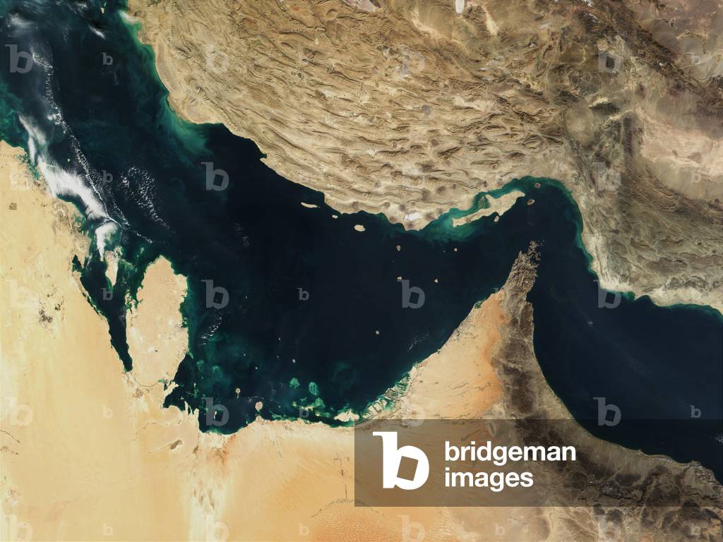 Detroit d'Ormuz seen by satellite - Strait of Hormuz seen from space - The Detroit d'Ormuz seen by the Terra s