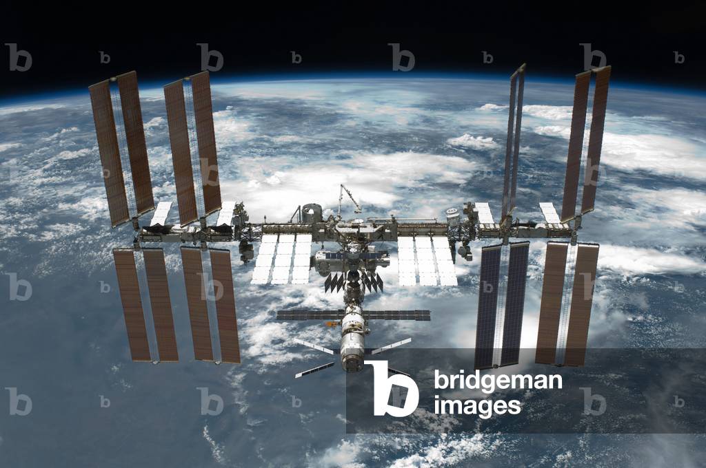 The International Space Station (ISS) 05/2011 - The International Space Station (ISS) 05/2011 - View of the International Space Station from Space Shuttle Endeavour at the end of the STS mission - 134 on 29 May 2011. The International Space Station is featured in this image photographed by an STS - 134 crew member on the space shuttle Endeavour after the station and shuttle began their post - undocking relative separation. Undocking of the two spacecraft occurred at 11:55 p.m. (EDT) on May 29, 2011. Endeavour spent 11 days, 17 hours and 41 minutes attached to the orbiting laboratory