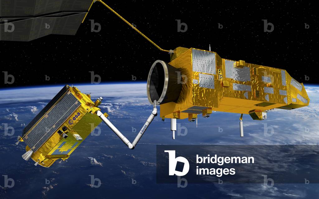Image of E.DEORBIT: a satellite to clean space - E.Deorbit grabbing debris