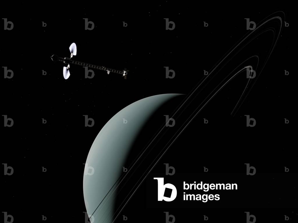 Spaceship near Uranus, 2019 (Illustration)