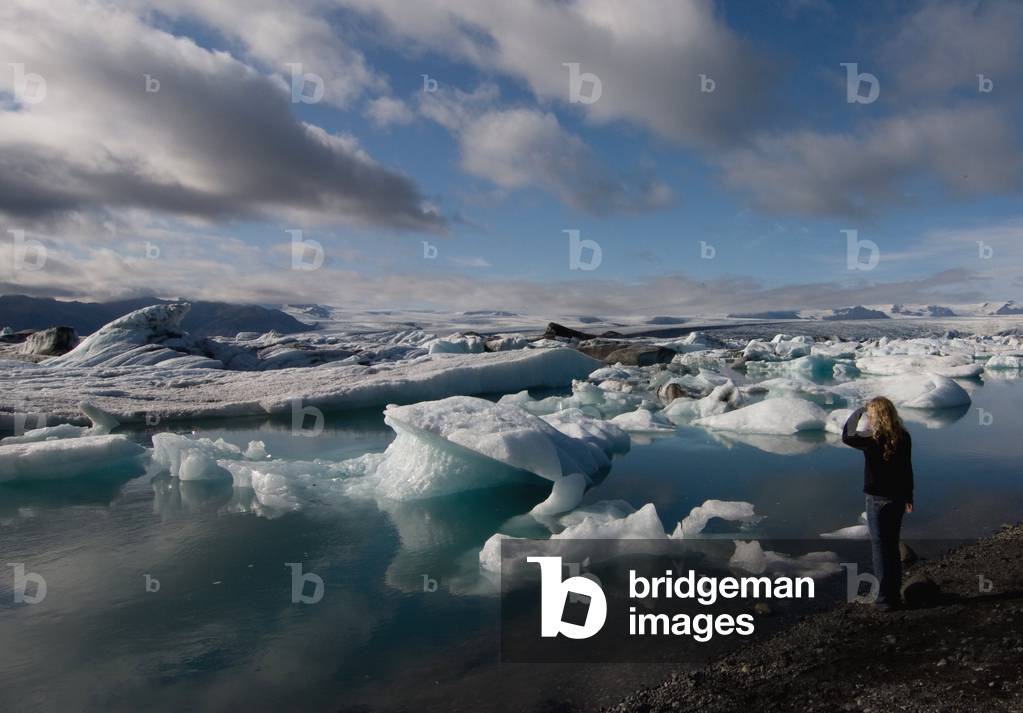 Lake Jokulsarlon in Iceland - Lake Jokulsarlon in Iceland - Glacial lake of Jokulsarlon located south of the Vatnajokull glacier in Iceland. Jokulsarlon is a glacial lake at the south end of the glacier Vatnajokull in Iceland
