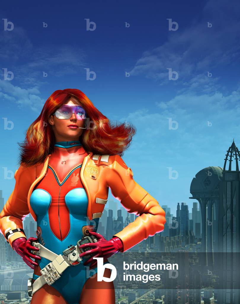 Woman of the Future, Illustration, Future Girl, Illustration (photo)
