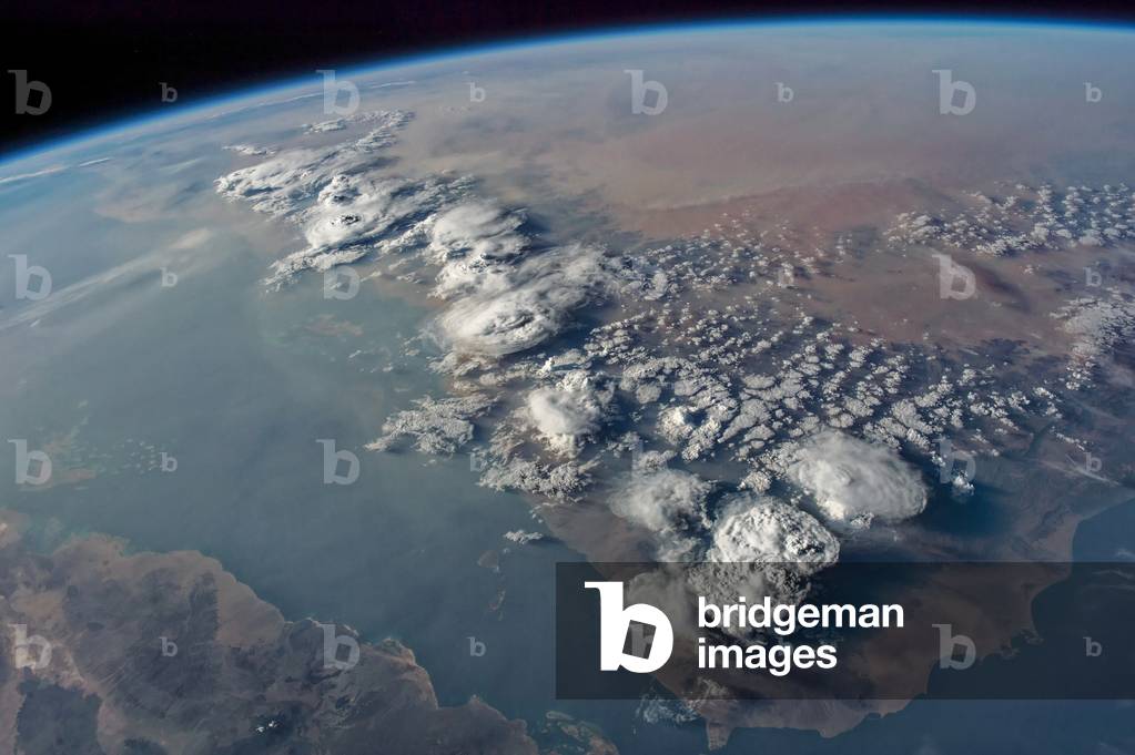 Cumulonimbus seen from space