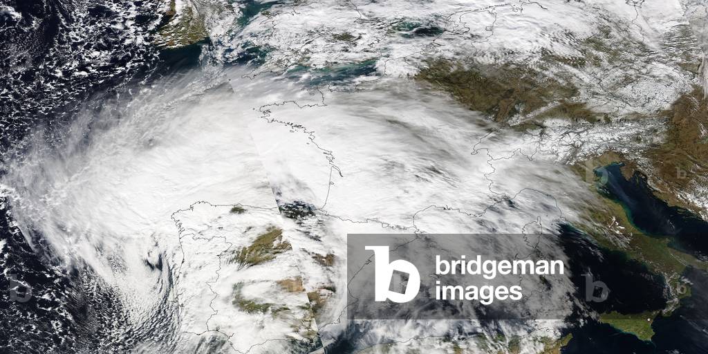 Tempete Xynthia above France seen by satellite - Storm Xynthia above France seen by satellite - The Xynthia te