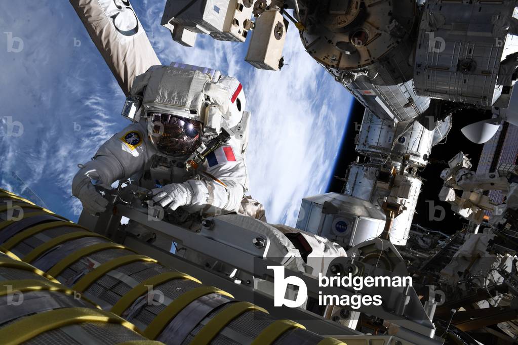 Exit into space by Thomas Pesquet -2021 (photo)