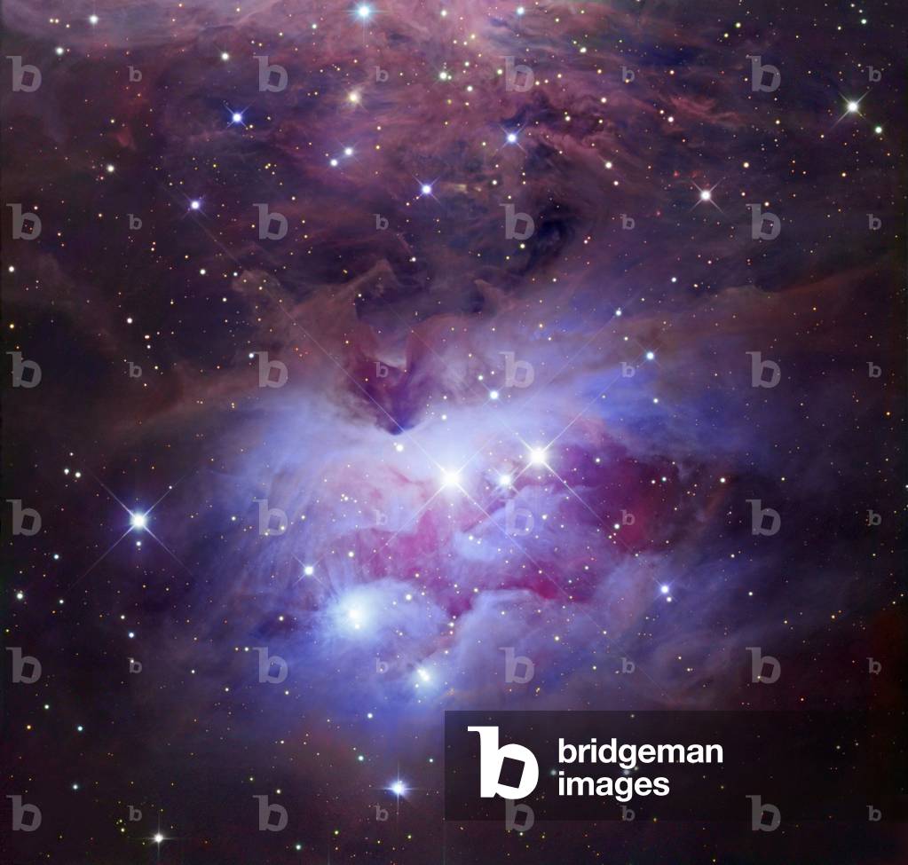 Nebulae NGC 1973 - 1975 - 1977 in Orion - Nebulae NGC 1973 - 1975 - 1977 in Orion - Reflection Nebulae located just north of the Great Orion Nebula