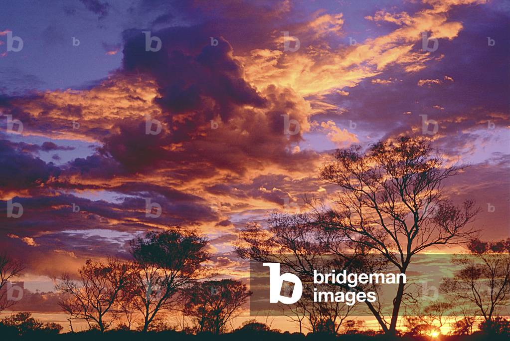 Clouds and sunset of Solei