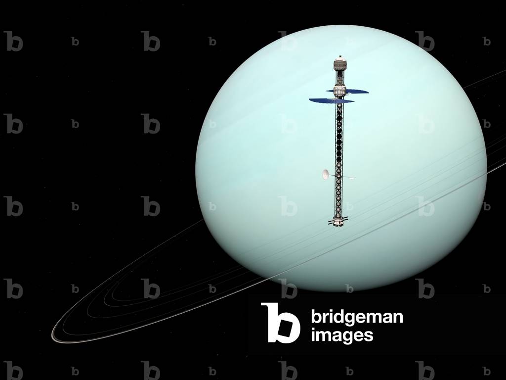 Spaceship near Uranus, 2019 (Illustration)