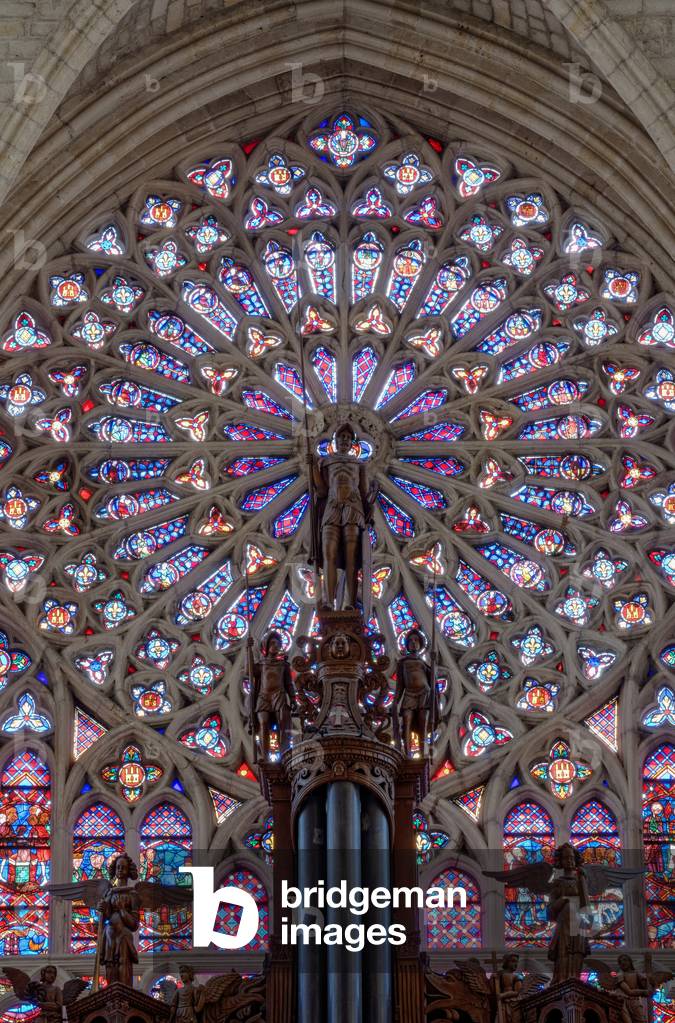 South rosette of the Cathedrale Saint-Gatien in Tours