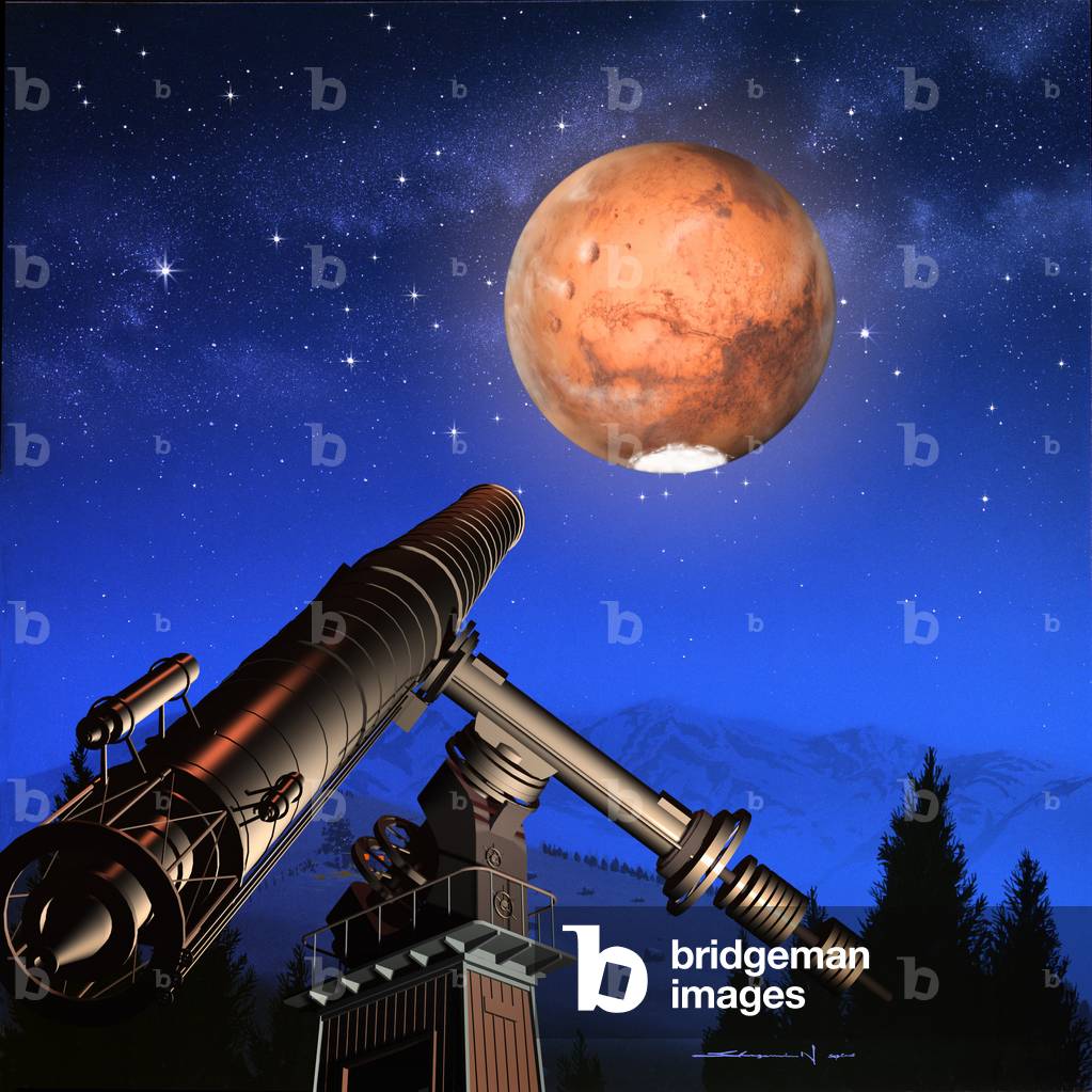 Mars versus Earth - Illustration - Mars versus Earth - Illustratio